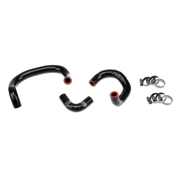 Hps Performance Silicone Heater Coolant Hose Kit 98-05 Lexus GS300 GS400 with 2JZ-GTE VVT-i Swap, Black, 57-1927-BLK - main
