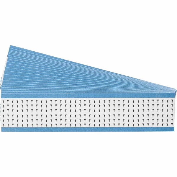 Brady Alphabetical Vinyl Cloth Upper Case Wire Marking Cards, Pack of 25 Cards, 25PK WM-Y-PK - main