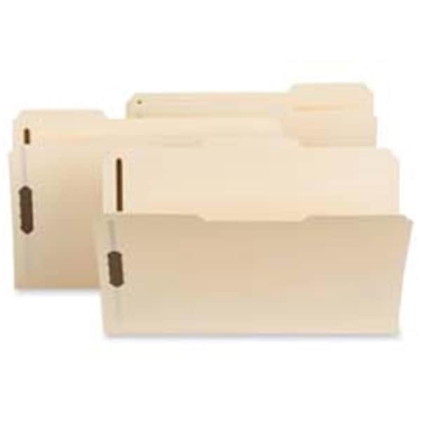 Smead Polyfastener Folder- Letter- .33 Asstd- 2- Pos.1&3- Manila SMD10545 - main