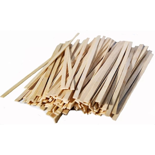 Bartovation Wooden Splints, Pack of 500-5.5in x 5/32in x 1/32in - Soft, Dry Wood - for General Laboratory Use PSP02P500 - main