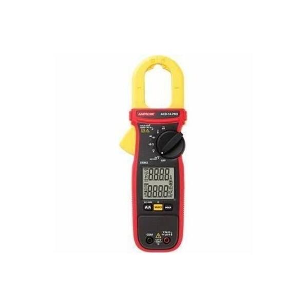 Amprobe Digital Clamp Meter, Dual LCD, 600 A, 1.1 in (28 mm) Jaw Capacity, CAT III 600V Safety Rating ACD-14-PRO - main