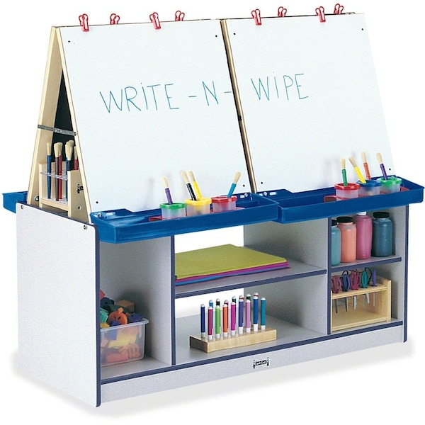 Jonti-Craft Rainbow Accents 4 Station Art Center, Navy 0294JCWW112 - main