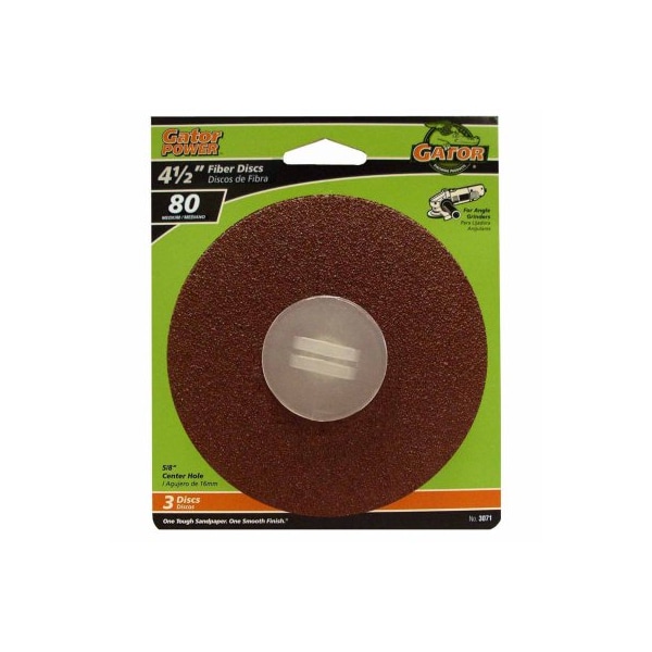 Gator 4.5X7/8 80G Fiber Sand Disc3Pk 3071 - main