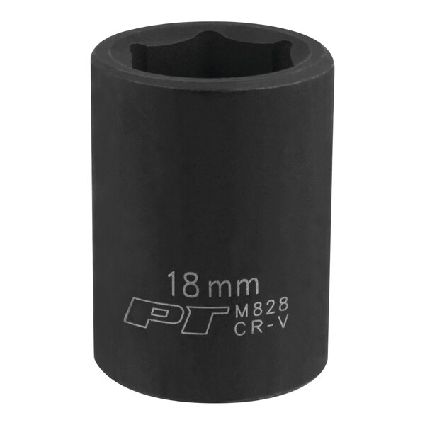 Performance Tool 1/2 In Dr. Impact Socket 18Mm Socket Imp 18Mm, M828 M828 - main