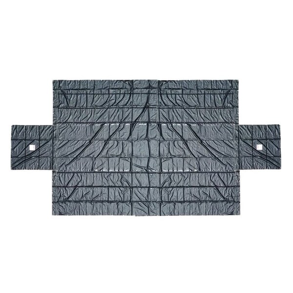 Mytee Products Flatbed Tarps 18oz Steel Tarp 16ft x 24ft with 2 Flaps ST16-24DF - main