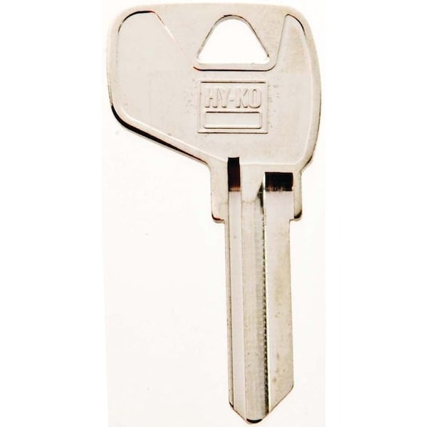 Hy-Ko Key Blank, Brass, Nickel, For: Master Cabinet, House Locks and Padlocks 11010MD17 - main
