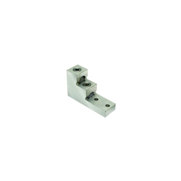 Burndy Aluminum Universal Terminal, 2-Hole, 2 Cable, #2 AWG, 3/8 in Stud, Al/Cu Rated K11A36U2 - main