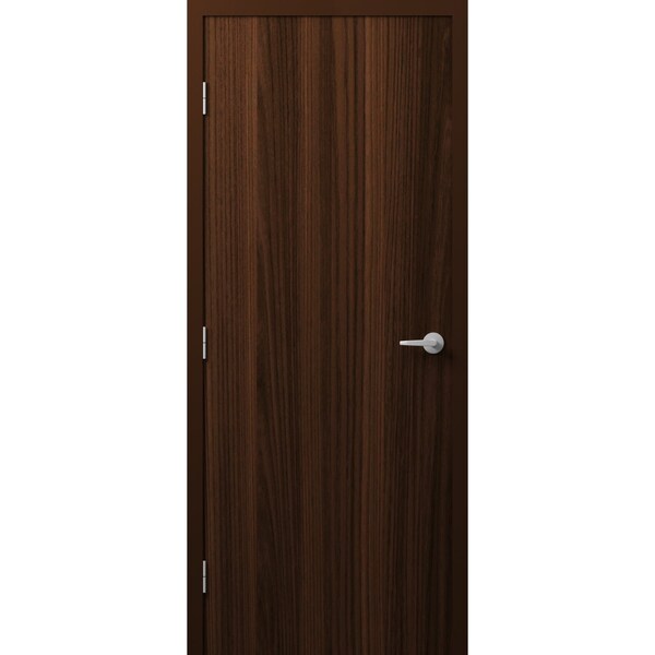 Sartodoors Firerated 90 Min Interior Door, 1888 Chocolate Ash, Single Flush Panel Metal Frame Handle 36 x 80 FIRERATED1888ID-CA-36-RH-I - main