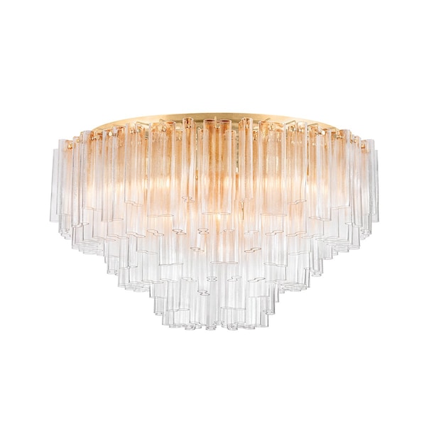 Corbett Lighting Varenna 39 Light Semi Flush in Vintage Gold Leaf 502-48-VGL - main