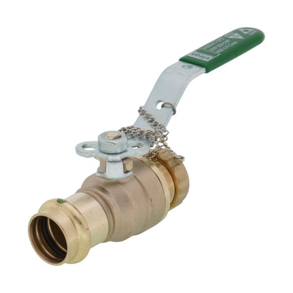 Viega 3/4 in ProPress x Hose Bronze Full Port Ball Valve w/ Lockable Metal Handle (Lead Free) 79876 - main
