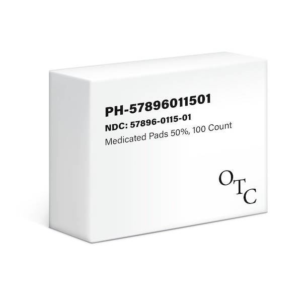 Geri-Care Hemorrhoidal Medicated Pads 50%, 100PK 09-24647 - main