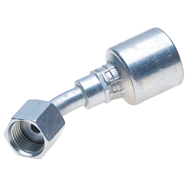 Gates Female Flat-Face O-Ring Swivel - 45 Bent Tube MegaCrimp G25235-1216 - main