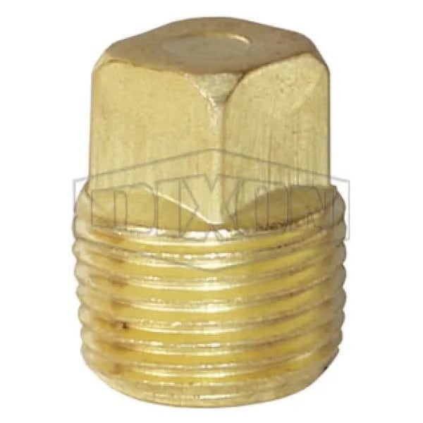 Dixon Square Head Plug, 1-1/2 in Nominal, MNPT End Style, 125 lb, Brass SHP150B - main