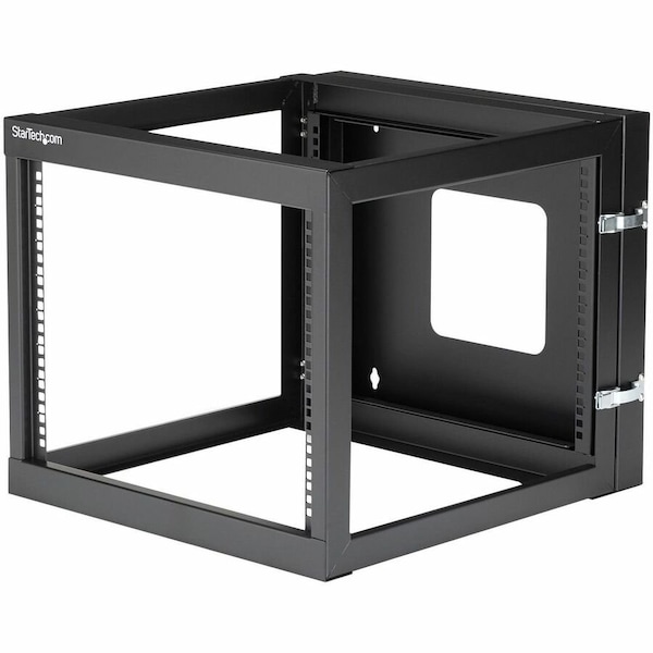 Startech.Com 8U 22in Depth Hinged Open Frame Wall Mount Server Rack RK819WALLOH - main