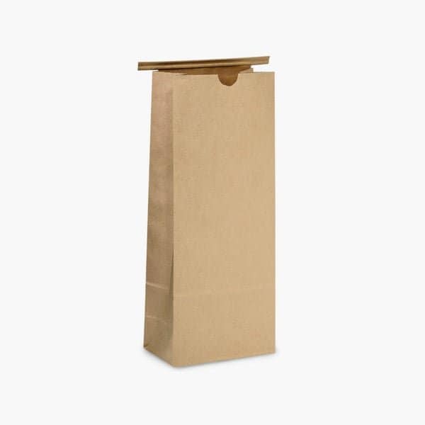 Nashville Wraps 100 2 lb Kraft Tin Tie Coffee Bags5x3x12-1/2, 100PK CN2GM - main
