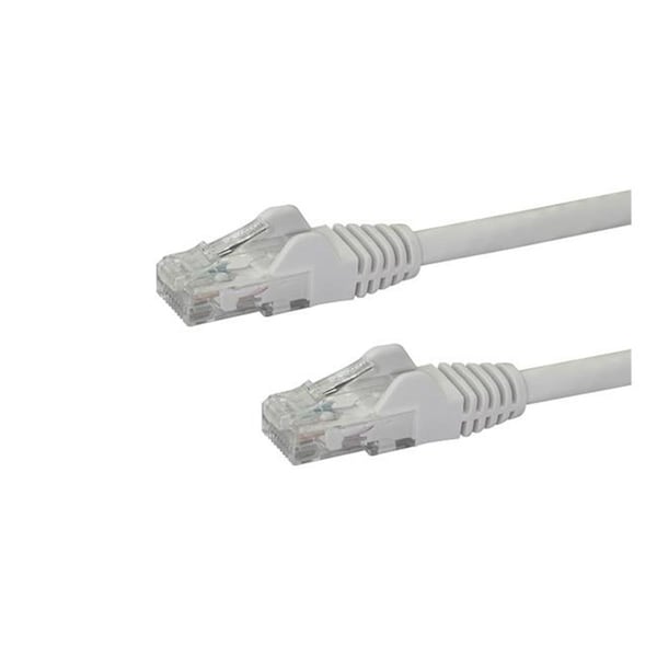 Ezgeneration 12 ft. Cat6 Ethernet Patch Cable with Snagless, White EZ330877 - main