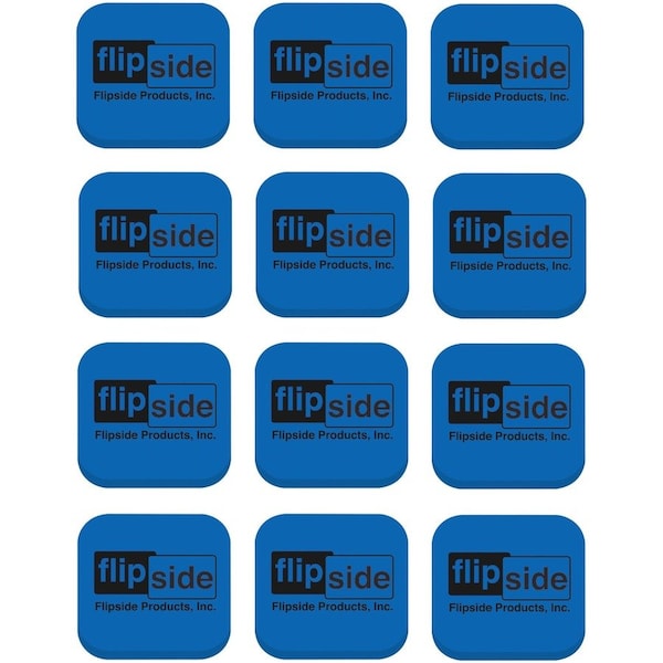 Flipside Magnetic Whiteboard Student Erasers, Flipside Logo, 12 Per Pack, 3PK 35030 - main