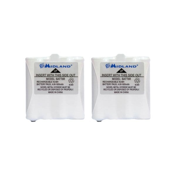Midland Radio Battery, Midland, 600mAh, PK2 AVP8 - main