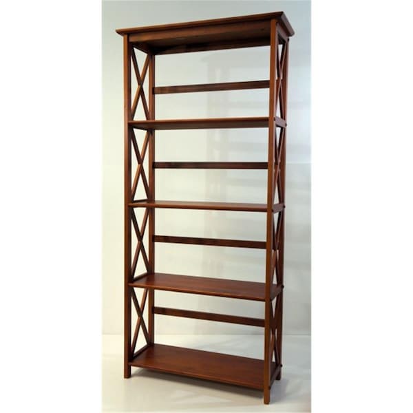 Yu Shan Co Usa Ltd Montego 5 tier Bookcase Walnut 324-54 - main