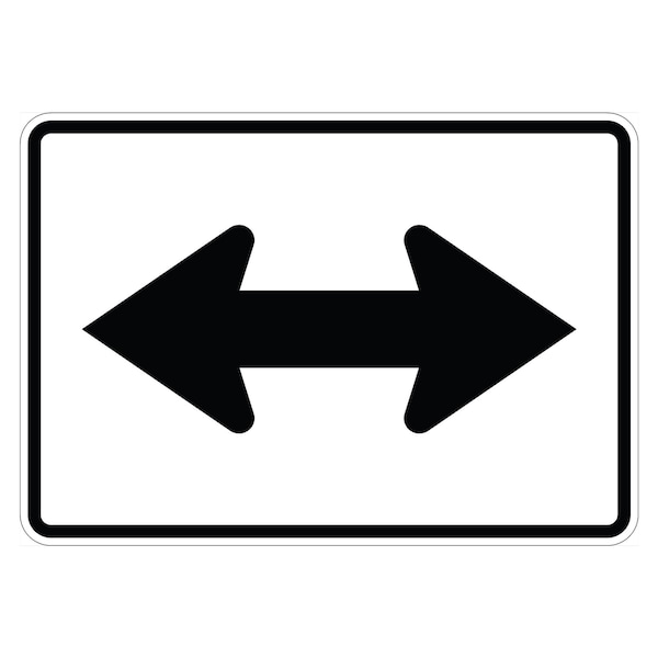 Sign Solutions Usa Traffic Sign, 21 in Width, Aluminum Sign, Horizontal Rectangle DUS12DWT2115M6-4 - main