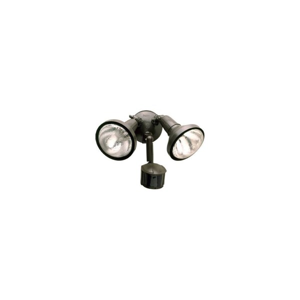 Cooper Lighting Outdoor Floodlight Motion-Sensing 180 deg Incandescent Bronze Hardwired Bronze MS185R - main