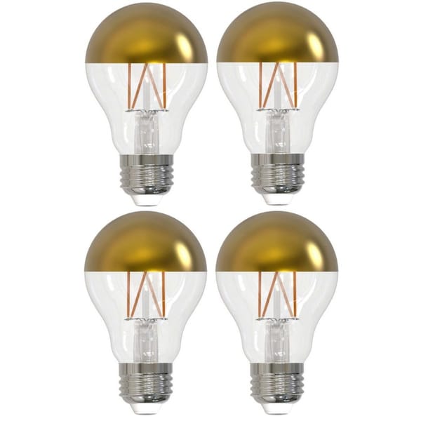 Bulbrite 40 - Watt Equivalent A19 Dimmable Medium Screw LED Light Bulb Warm White Light 2700K, 4PK 862840 - main