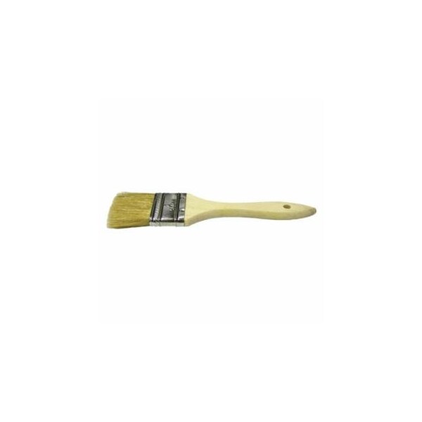 Weiler Chip & Oil Brushes, 1 1/2 in wide, 1 1/2 in trim, White China, Wood handle, 24PK 804-40180 - main