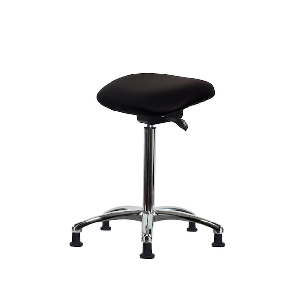 Blue Ridge Ergonomics Class 100 Clean Room Vinyl Sit-Stand-Standing Height with Stat Glides in Black Trailblazer Vinyl CLR-VSTSS-CR-NF-RG-8540 - main