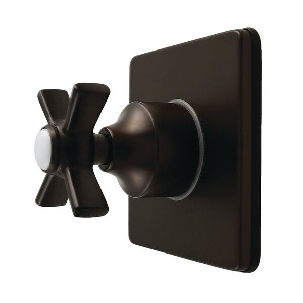Kingston Brass Single-Handle Six-Way Diverter Valve with Square Trim Kit, Oil Rubbed Bronze KS4045ZX - main