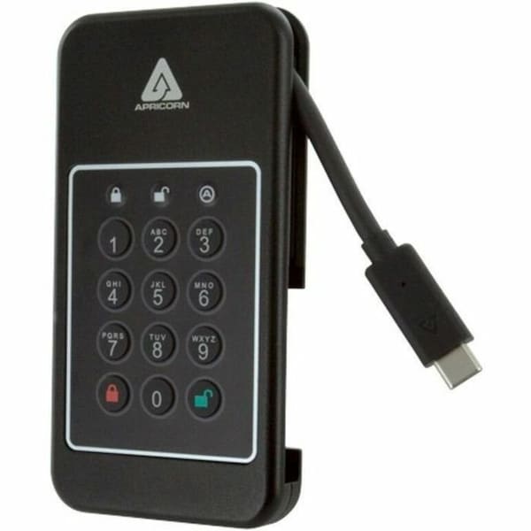 Apricorn Aegis NVX 2 TB Portable Rugged Solid State Drive - 2.5" External - TAA Compliant ANVX-2TB - main