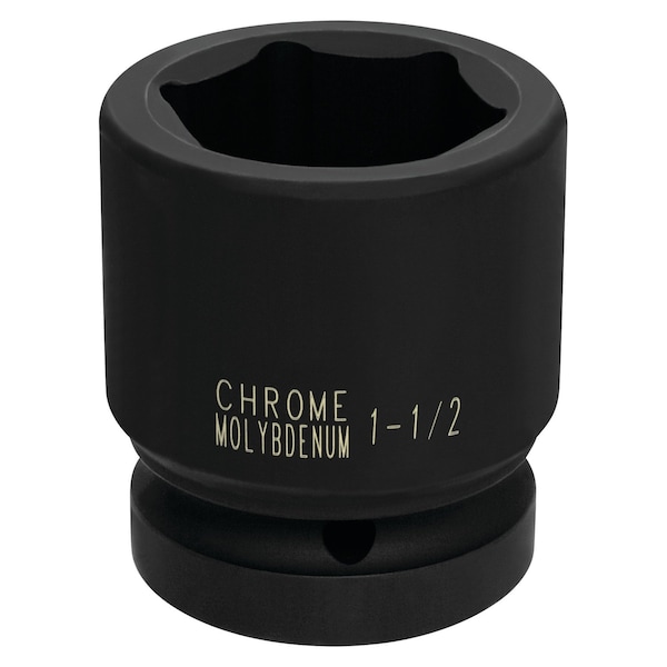 Performance Tool 1 in. Dr. 1-1/2 in. 6pt Impact Socket, Chrome Moly, Rounded Corners M745-32 - main