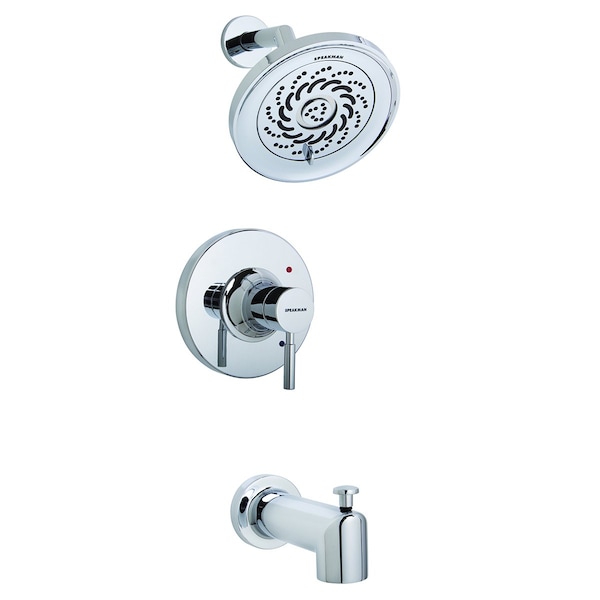 Speakman Easy Install Universal Tub/Shower Combination, 2.0 GPM, Polished Chrome, Round SLV-1030-UNI-E2 - main