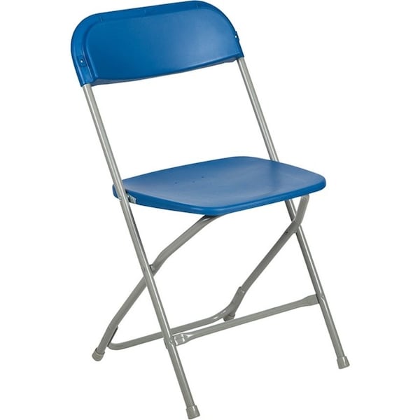 Flash Furniture Folding Chair - Blue Plastic - Event Chair LE-L-3-BLUE-GG - main