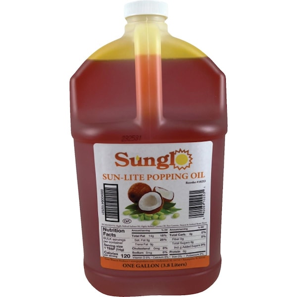 Sunglo Sun-Light 1 Gal. Popcorn Popping Oil 10253 - main
