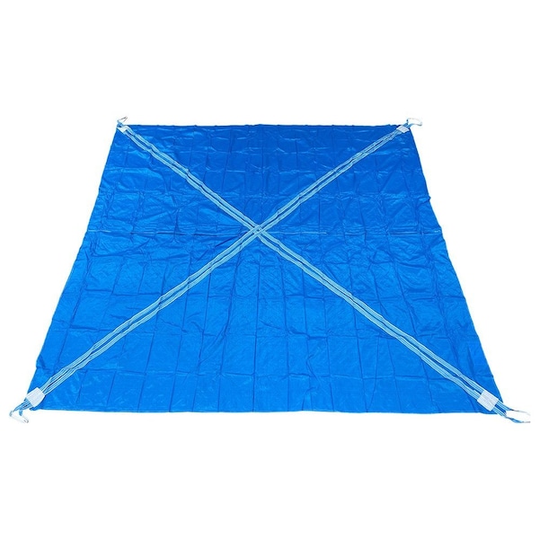 Mytee Products 26 ftx26 ft 16Oz Debris Lifting Tarp w/4 Lifting Loops 30,800lbs WLL - Blue STHD-2626 - main