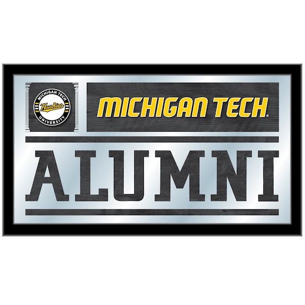 Holland Bar Stool Co Michigan Tech 26" x 15" Alumni Mirror MAlumMITech - main