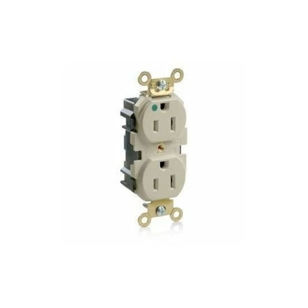 Leviton Lev-Lok Hospital Grade-MRI Duplex Receptacle, 15 Amp, 125 Volt MRI15-I - main