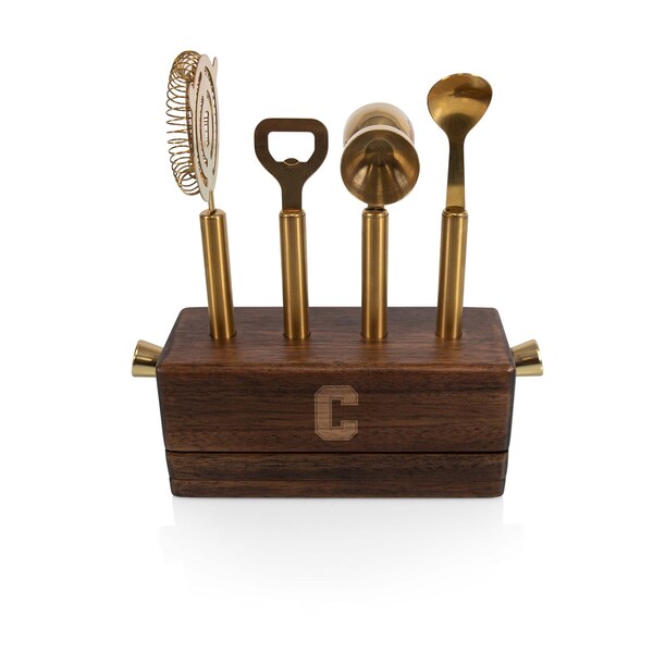 Picnic Time Family Of Brands NCAA Cornell Big Red Sidecar 5-Piece Bar Tool Set 672-05-508-683-0 - main