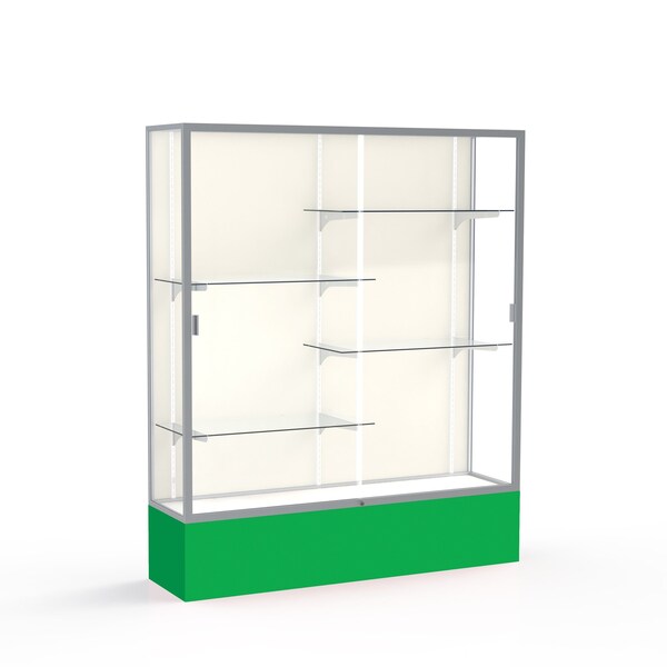 Ghent Spirit Floor Display Case 60x72x16, Plaque, Satin 375PB-SN-KG - main