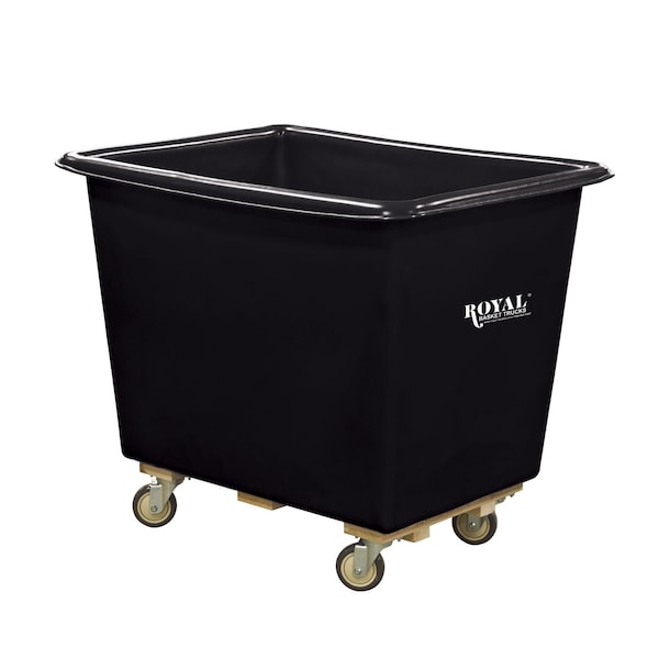 Royal Basket Trucks Cube Truck, Blk, Polyurethane G12-BKX-PTA-4UNN - main
