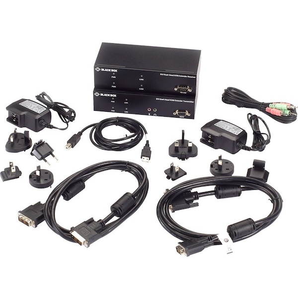 Black Box BLACK BOX THE KVX DVI-D KVM EXTENDER LETS YOU CONTROL A SERVER OR COMPUTER OVER A STANDARD KVXLC-200-R2 - main