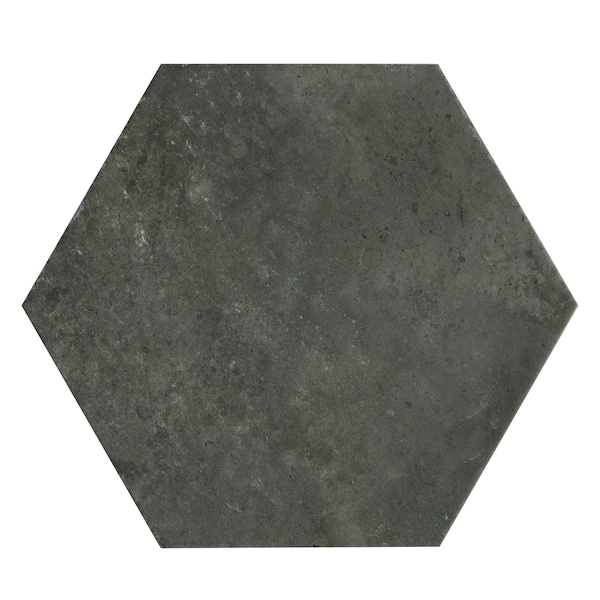Apollo Tile Zenith 9 x 11 in. Matte Charcoal Gray Porcelain Hexagon Wall and Floor Tile 8.07 sq ft/case, 16PK APLHEX88LAVA - main