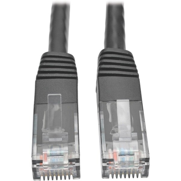 Eaton Tripp Lite Series Cat6 Gigabit Molded UTP Ethernet Cable RJ45 M/M, PoE, Black, 100 ft. 30.5 m N200-100-BK - main