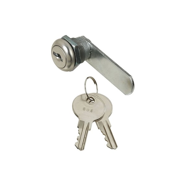 National Hardware VKA825 Series Utility Lock, Keyed Lock, Y13 Yale, B1 Cole Keyway, Steel/Zinc, Chrome N185-272 - main
