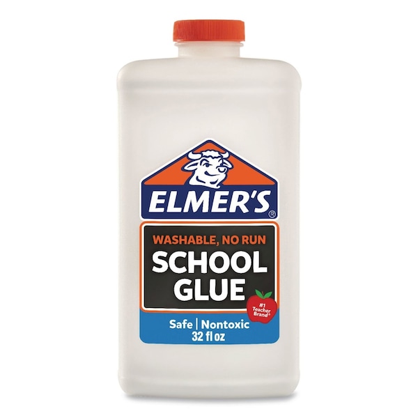 Elmers Washable School Glue, 32 oz, Dries Clear 2024678 - main