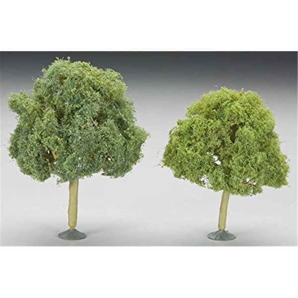 S & P Whistle Stop O Scale 4.5-5 in. Oak Trees, 2PK BAC32213 - main