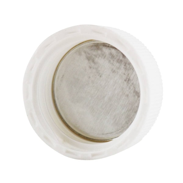 Berry Plastics Replacement Polypropylene Vial Caps, 22mm Metal Foil Lined Plastic Screw Caps, White, 1000PK 131000 - main