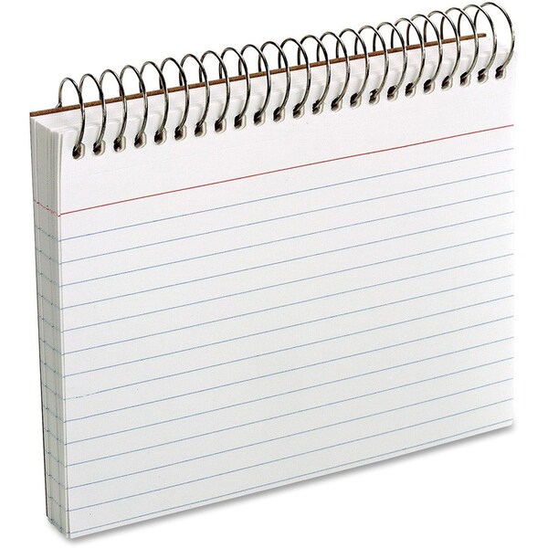 Esselte Oxford Spiral Index Cards 40283, 4" x 6", White, 1 Each 40283 - main