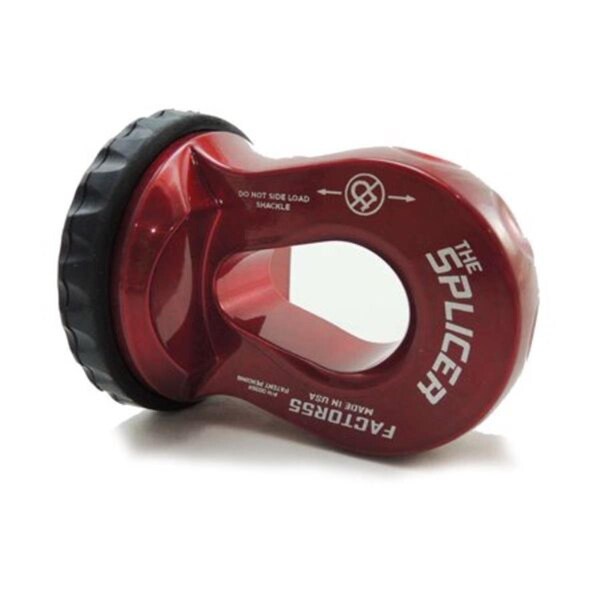 Factor 55 35201 Splicer 0.37-0.5 Synthetic Rope Splice-on Shackle Mount - Red FAC-35201 - main