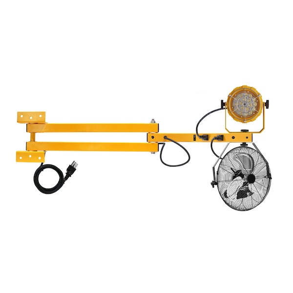 Ideal Warehouse Innovations Dock Light with Arm and Fan 60-1061 - main